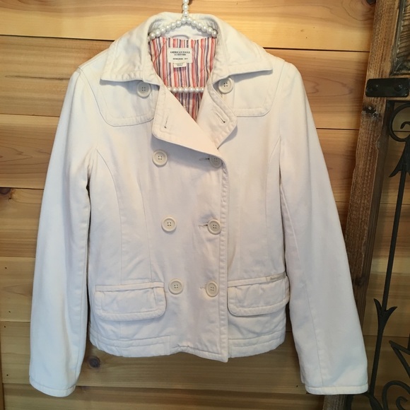 AMERICAN EAGLE LINED PEA COAT/ JACKET - Picture 10 of 11